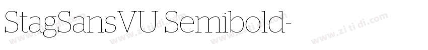 StagSansVU Semibold字体转换